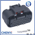 33 Pin car Motorcycle motorbike waterproof connector PCB Socket control system ecu plug 1554458-2 1554461-1 1554461-2 For Yamaha