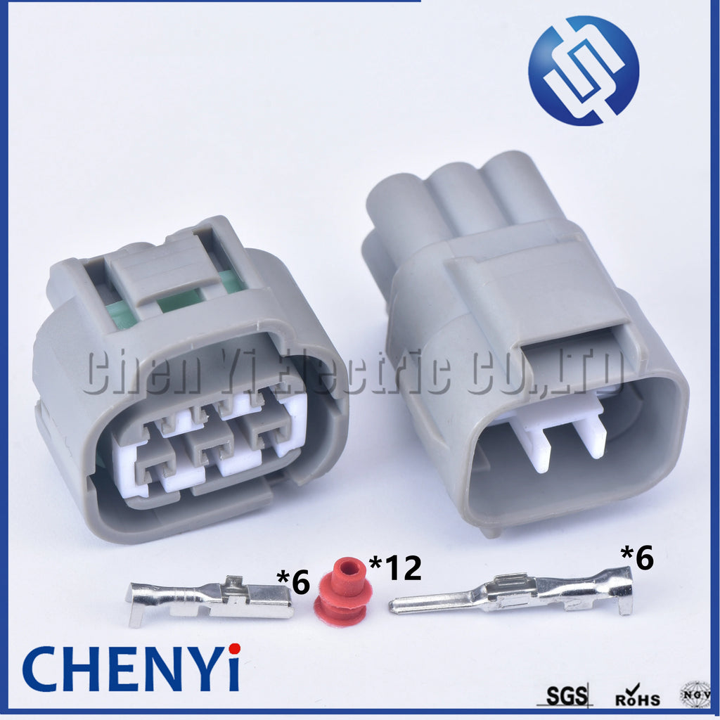 1 set 6 Pin male or female accelerator throttle pedal plug electrical Auto connector for Toyota Lexus 7282-7064-40 7283-7064-40