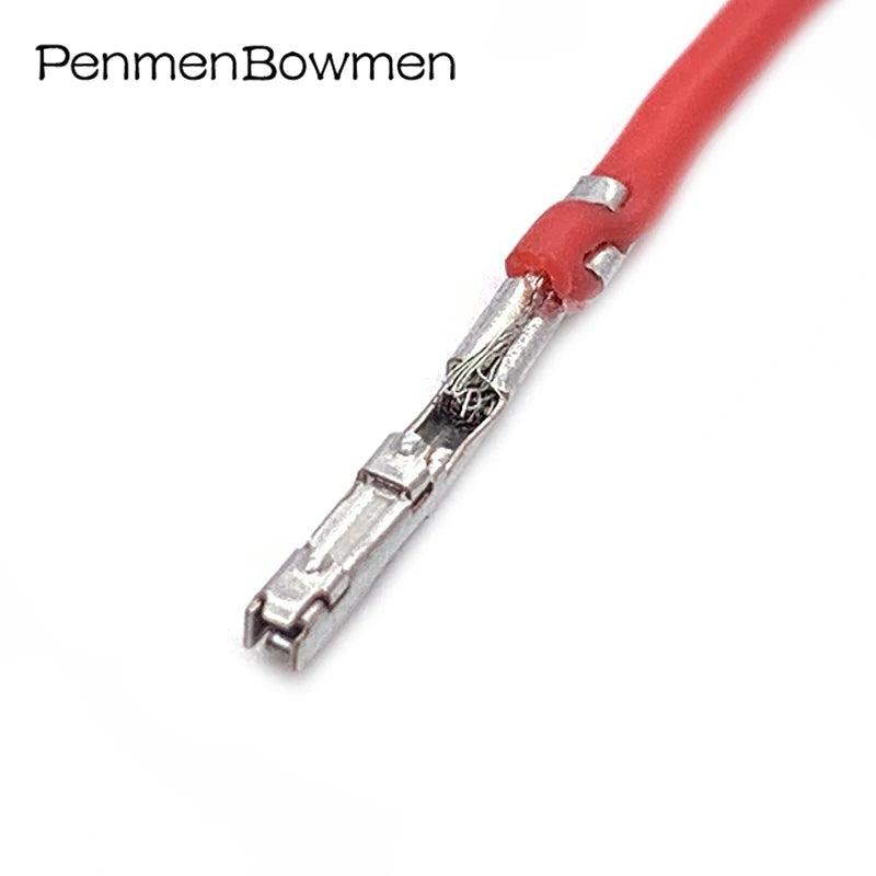 10 Pcs 2.0mm Auto Splice Crimping Terminal Electronic Connector Wire Loose Pin Replacement with Cable 8100-3455
