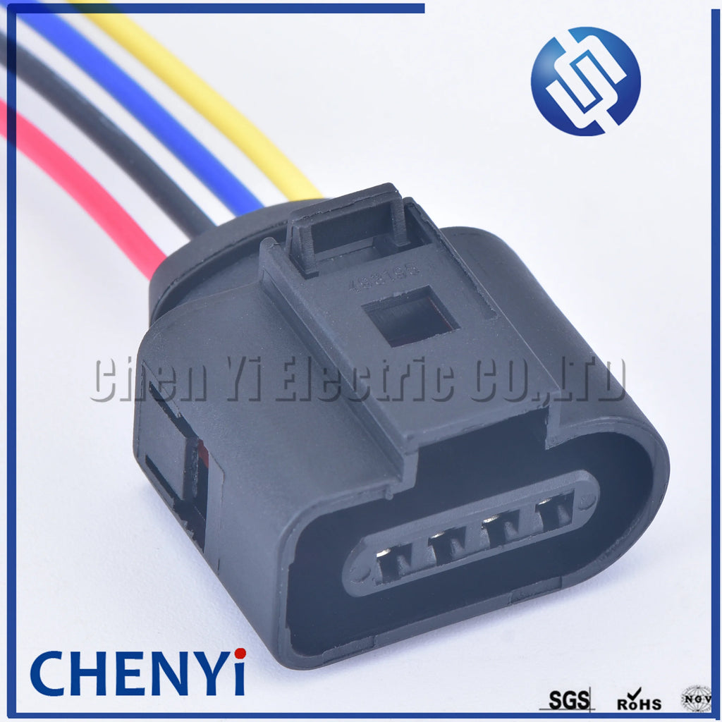 4 pin 1.5 series female automotive coil Extension adapter connector horn plug Air Inlet Pressure Sensor Plug 1J0973704 1J0973804