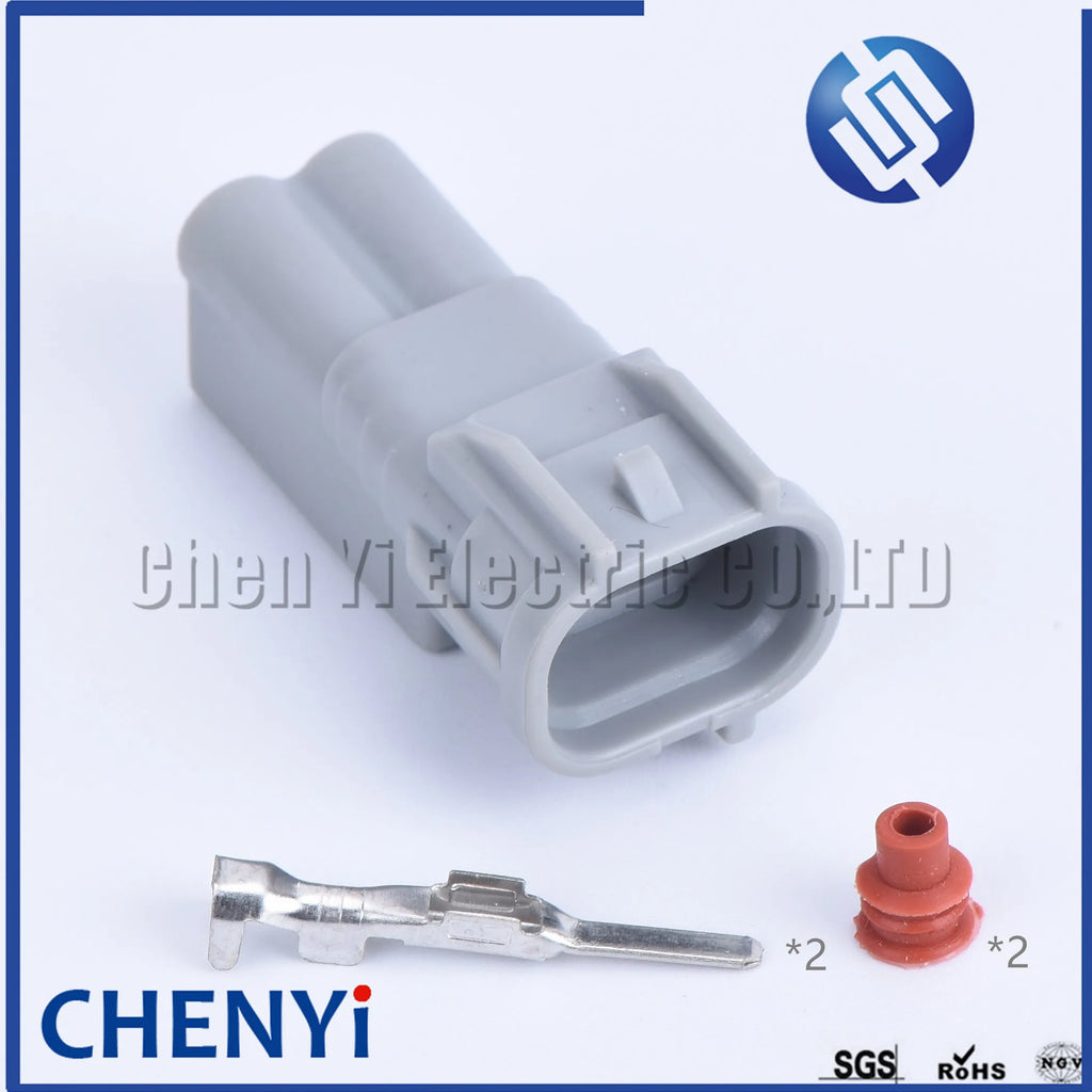 2 Pin auto waterproof connector Fog lamp tail lamp plug air conditioning compressor pump socket 6189-0239 6189-0249 90980-11156