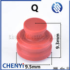 100 Pcs 1/1.5/1.8/3.5/4.8/6.3 car wire connector waterproof ring circle rubber seal solid plug silicone sheath cap for Connector