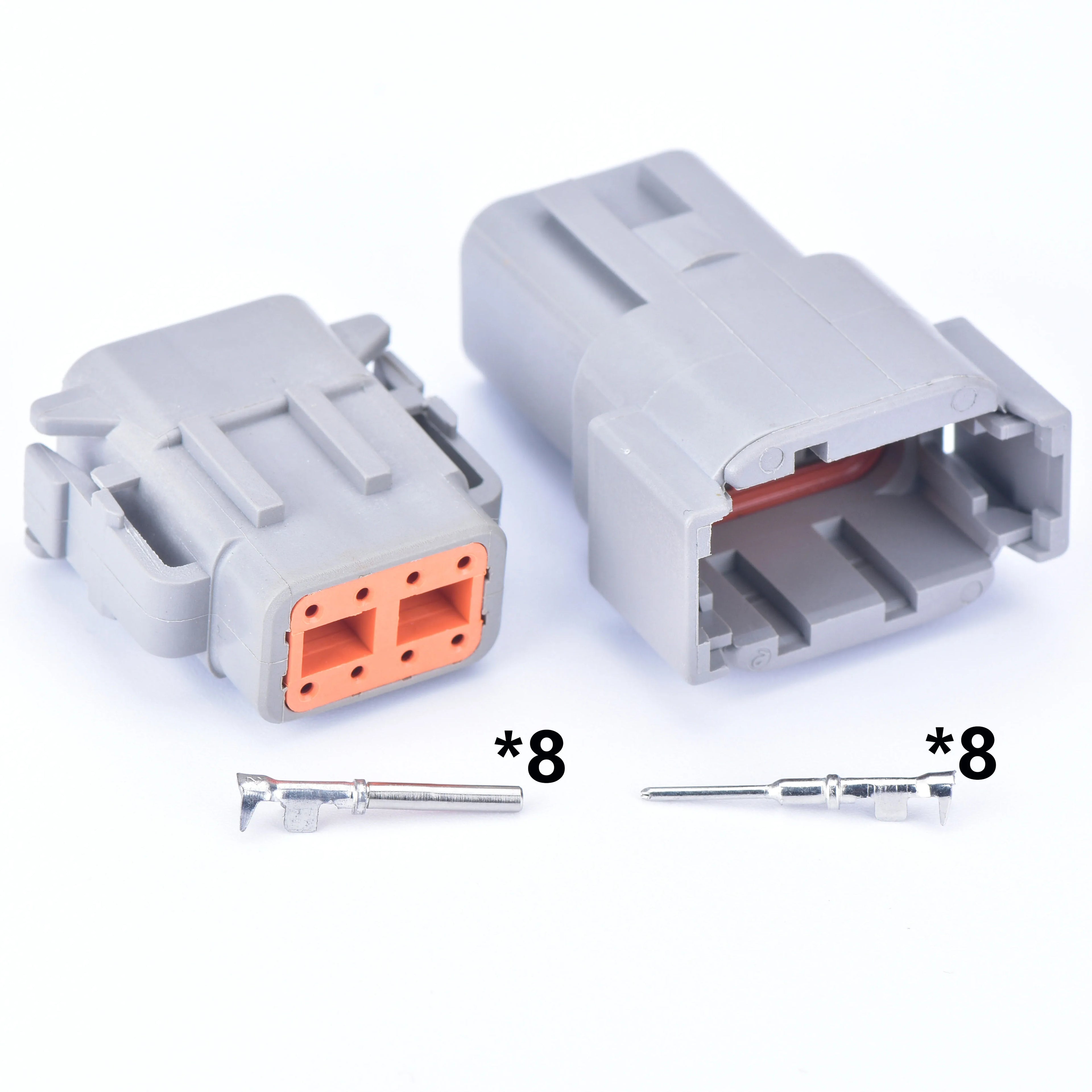 DTM connectors For Deutsch DTM06-2S 3S 4S 6S 8S/DTM04-2P 3P 4P 6P 8P 12P Male Female Waterproof Connector Automotive Sealed Plug