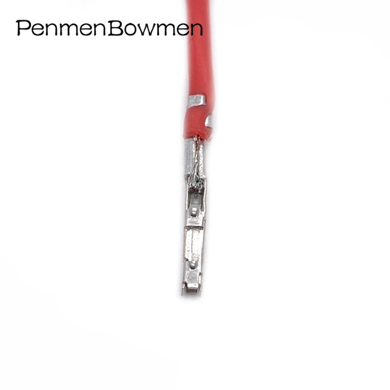 10 Pcs 2.0mm Auto Splice Crimping Terminal Electronic Connector Wire Loose Pin Replacement with Cable 8100-3455