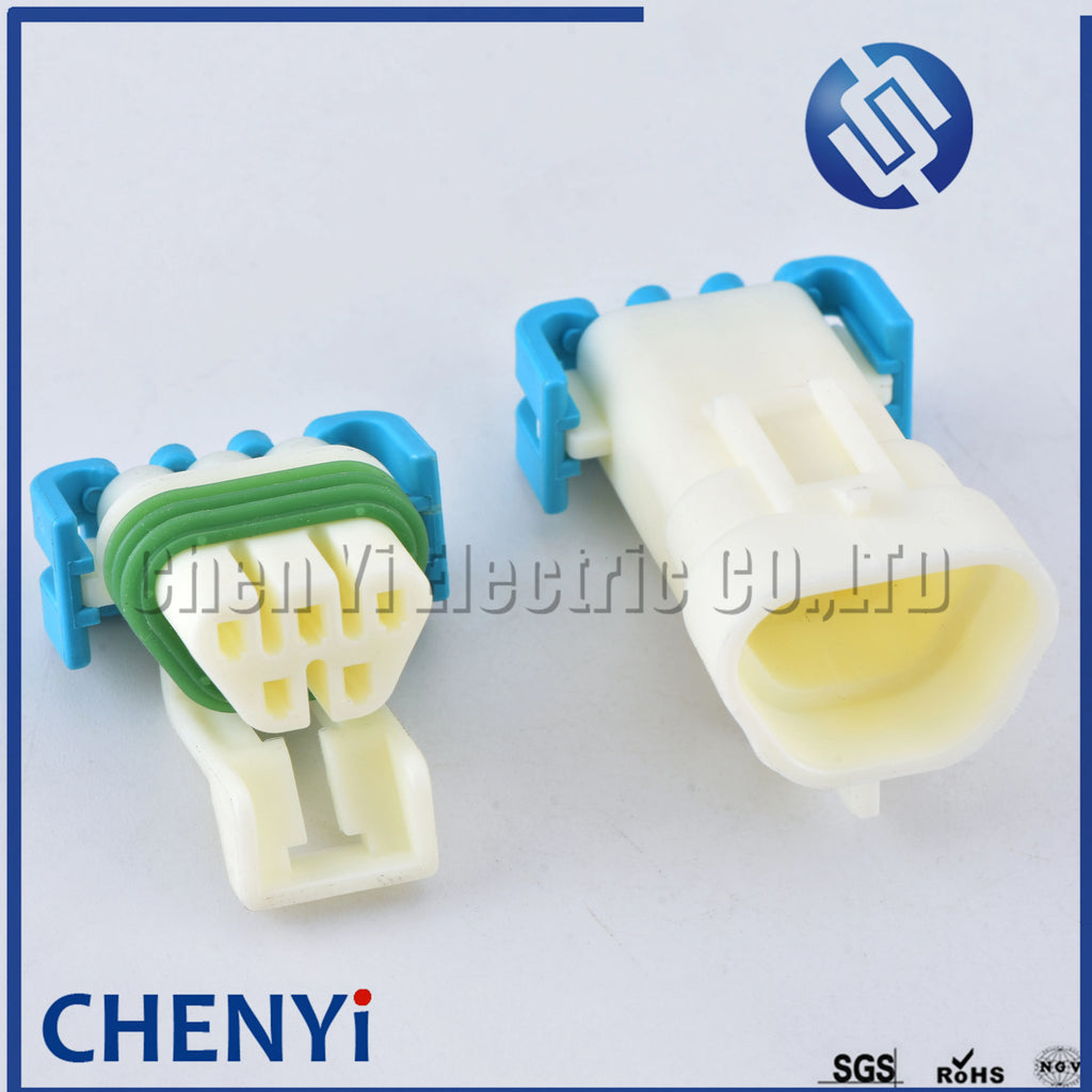 5 Pin White male or female auto electric wiring plug waterproof wire harness cable connector 12146045 12103974
