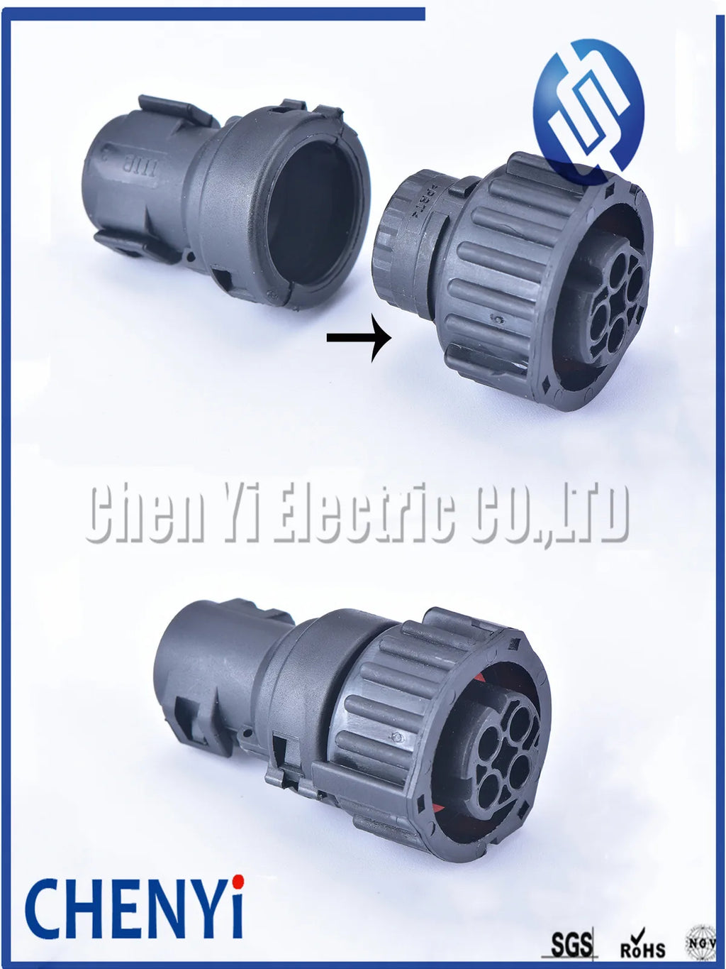 4 pin odometer speed sensor plug sealed auto connector 1-967325-1 with cable Sheath 965786-1/965783-1 For round HOWO A7