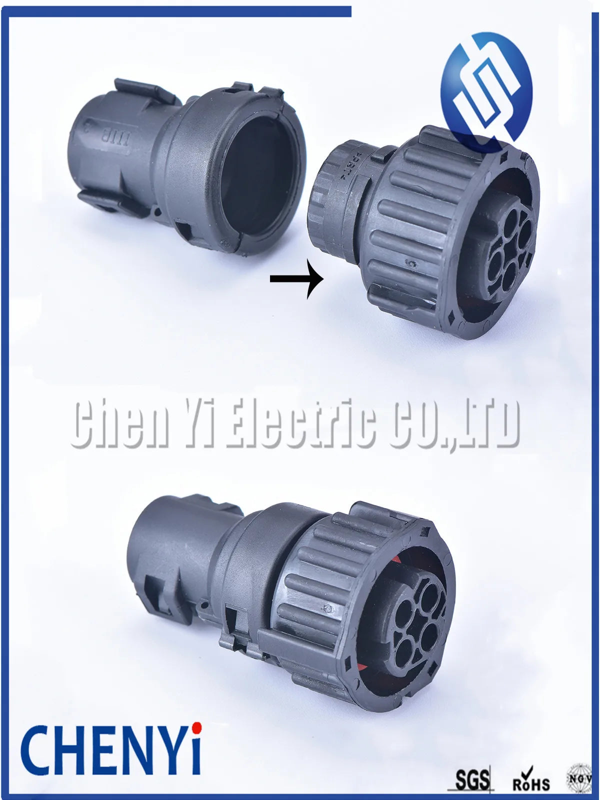 4 pin odometer speed sensor plug sealed auto connector 1-967325-1 with cable Sheath 965786-1/965783-1 For round HOWO A7