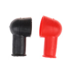 1Pair Black Red Battery Terminal Protective Covers Round Insulating Caps Insulating Protector Replacement Batteries Accessories