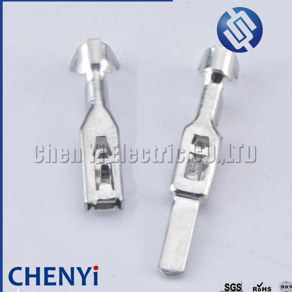 50 Pcs 2.8mm series pins H62 brass tinned Wiring copper terminals For Automotive connector DJ615A-2.8×0.8A 50290937 09441391