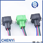 4 Pin Car Waterproof Connector Air Conditioning Pressure Sensor connector Temperature Sensor plug Pigtail 357919754 8D0959482B
