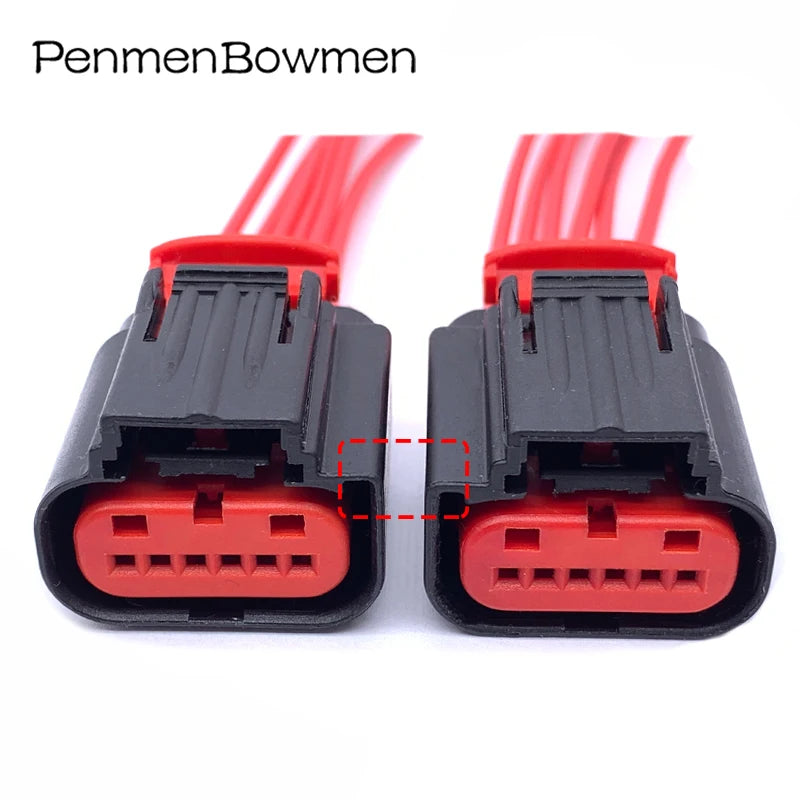 1 Set 6 Pin Auto Accelerator Pedal Waterproof Throttle Socket Sensor Connector Wiring Harness Plug 1438153-5 1-1419168-1