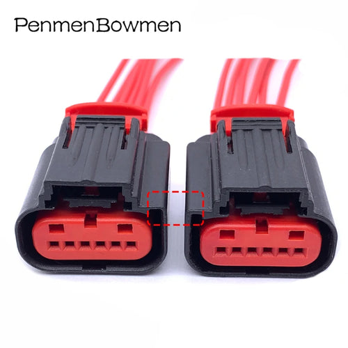 1 Set 6 Pin Auto Accelerator Pedal Waterproof Throttle Socket Sensor Connector Wiring Harness Plug 1438153-5 1-1419168-1