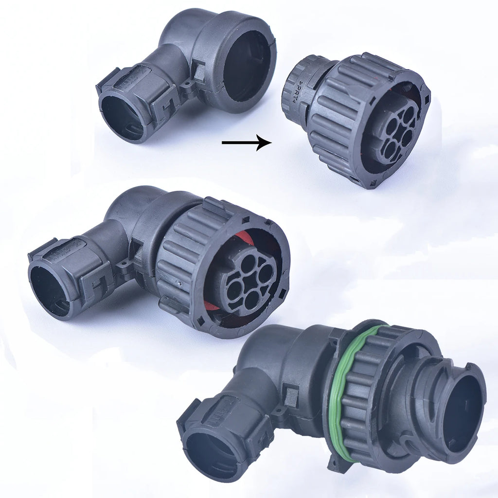 4 Pin 2.5mm round A7 odometer speed sensor plug Auto waterproof connector 1-967402-1 1-967325-1 with 15cm 18AWG cable For HOWO