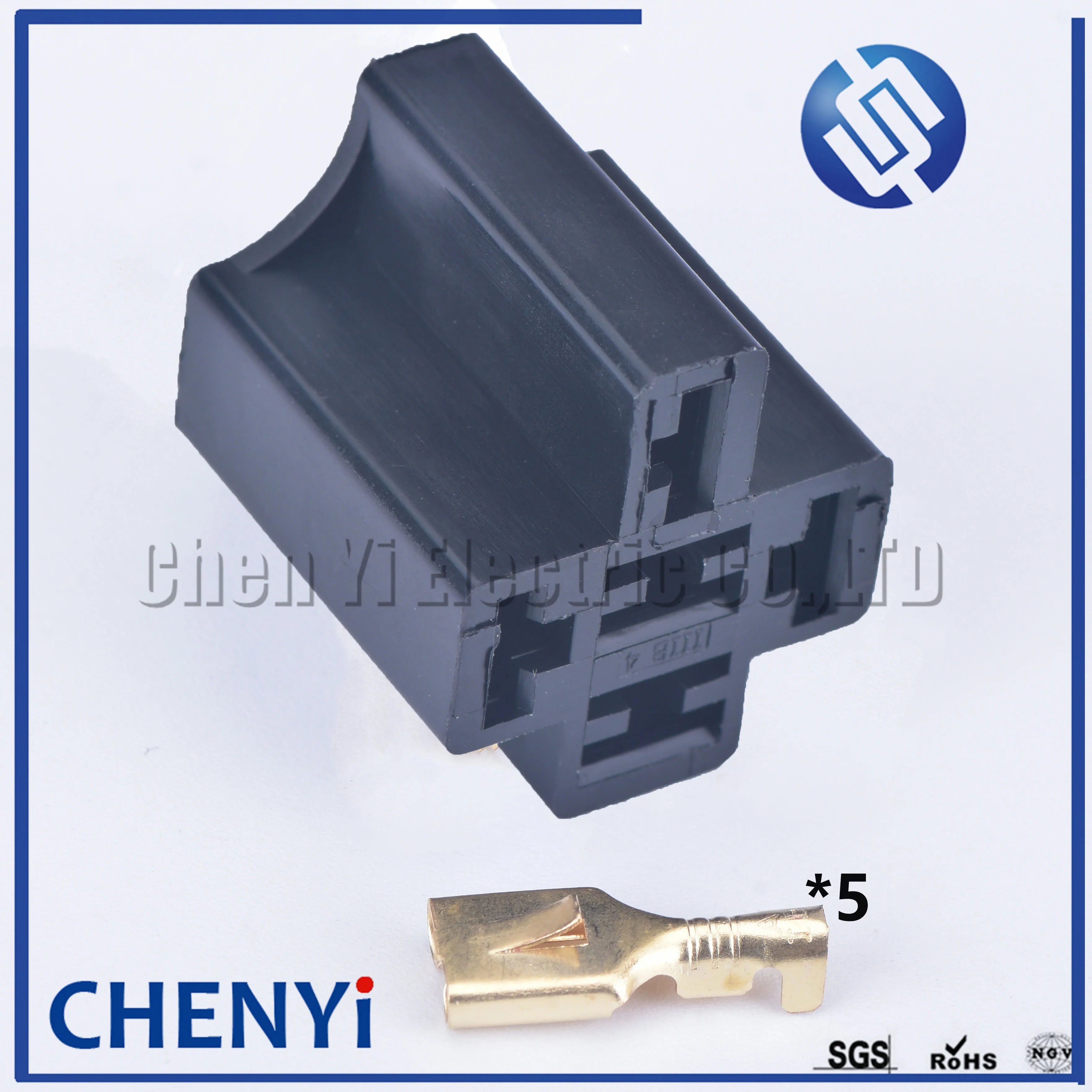 1 Set 5 Pin not waterproof auto connector plug female 6.3 car wiring harness repair connectors plug relay plug connector