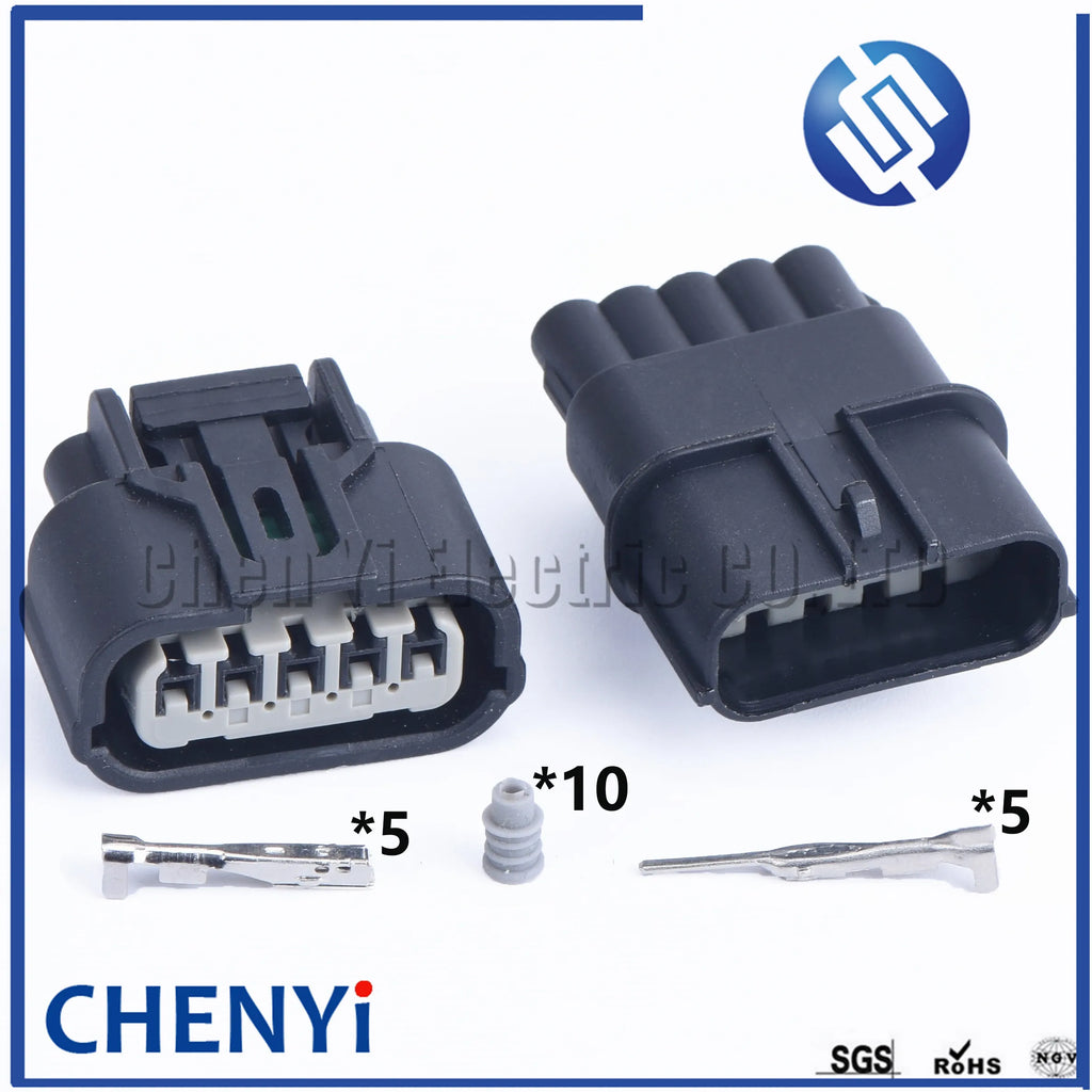 5 Pin Auto Waterproof Connector Mass Air flow Sensor plug Intake Pressure Oxygen Sensor Plug 6189-1081 6189-6909 For Honda