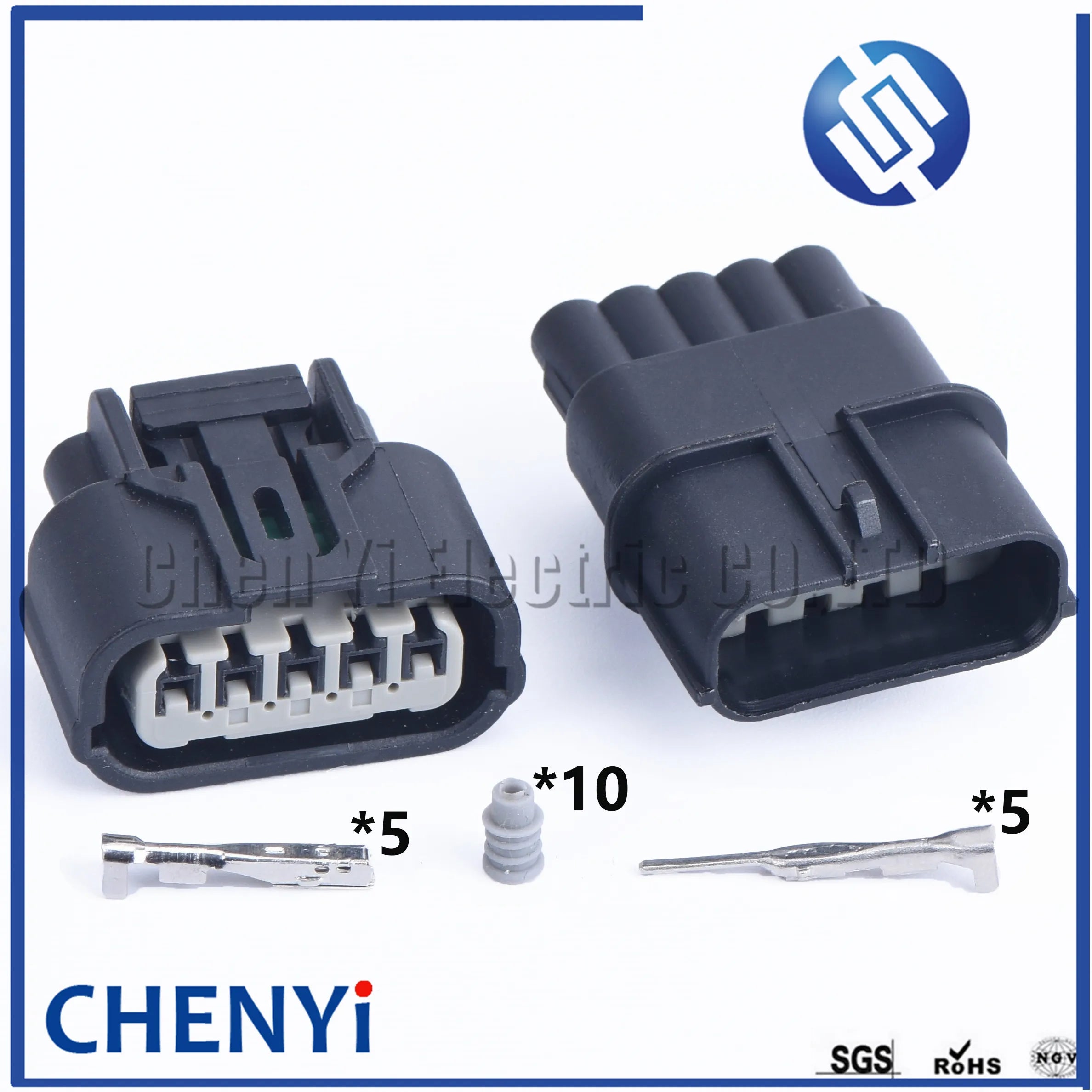 5 Pin Auto Waterproof Connector Mass Air flow Sensor plug Intake Pressure Oxygen Sensor Plug 6189-1081 6189-6909 For Honda