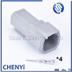5 sets DTM 4 Pin connector DTM06-4S/DTM04-4P Male or Female Auto Waterproof Connector Automotive Sealed Plug For Deutsch
