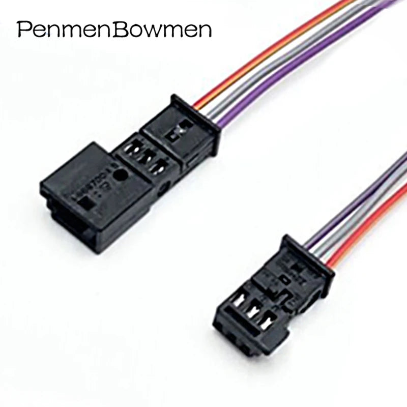 1 Set 3 Pin Car Stereo Speaker Tweeter Light Treble Electrical Cable Connectors Wire Harness Plug for BMW 1-968700-1 1C0973119B