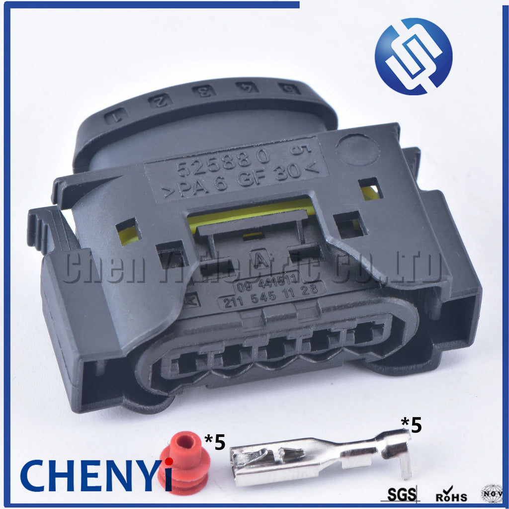 5 Pin Auto waterproof connector Electronic Turbocharger Actuator Repair Plug Adapter Air Flow Meter Plug 752406 752610 09441551