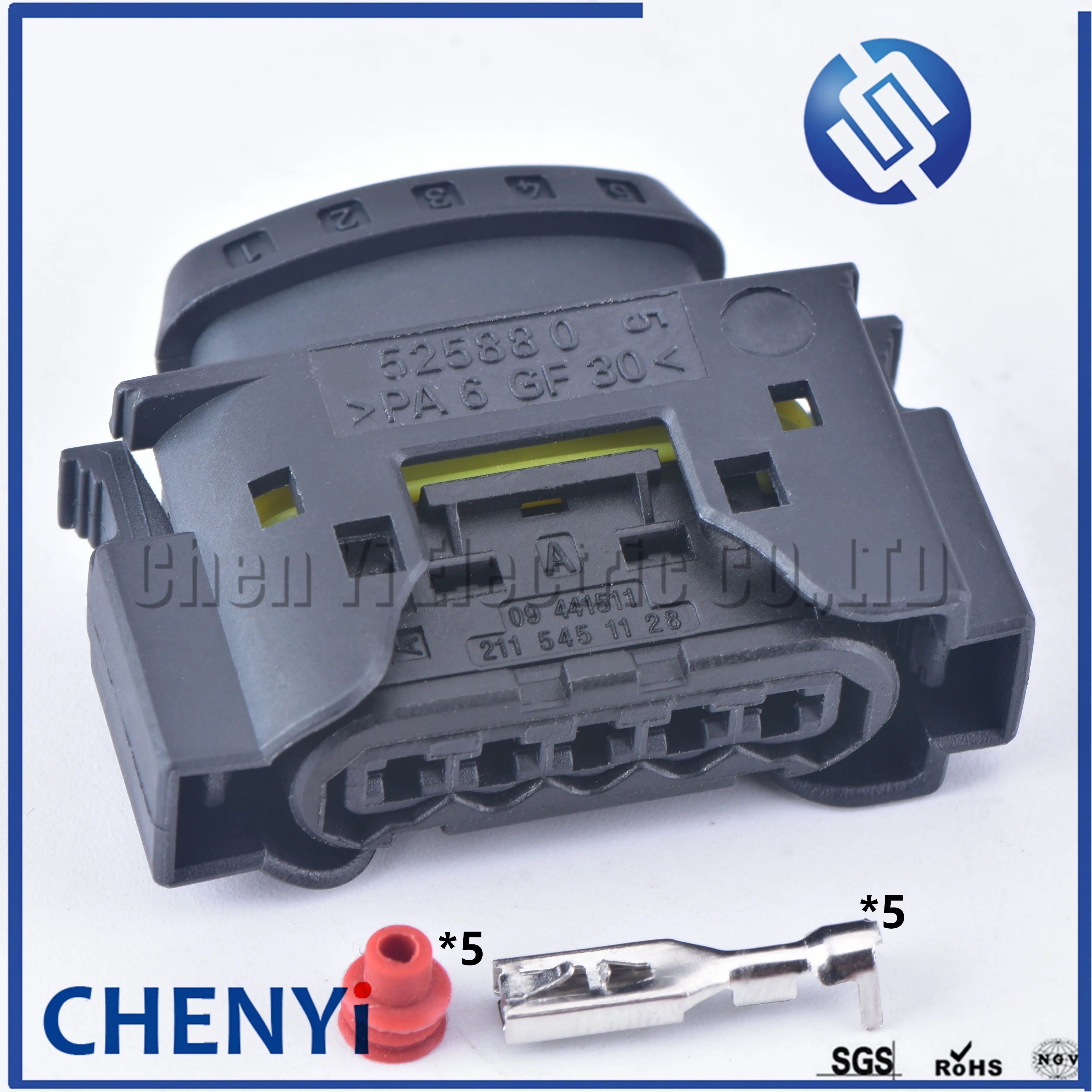 5 Pin Auto waterproof connector Electronic Turbocharger Actuator Repair Plug Adapter Air Flow Meter Plug 752406 752610 09441551