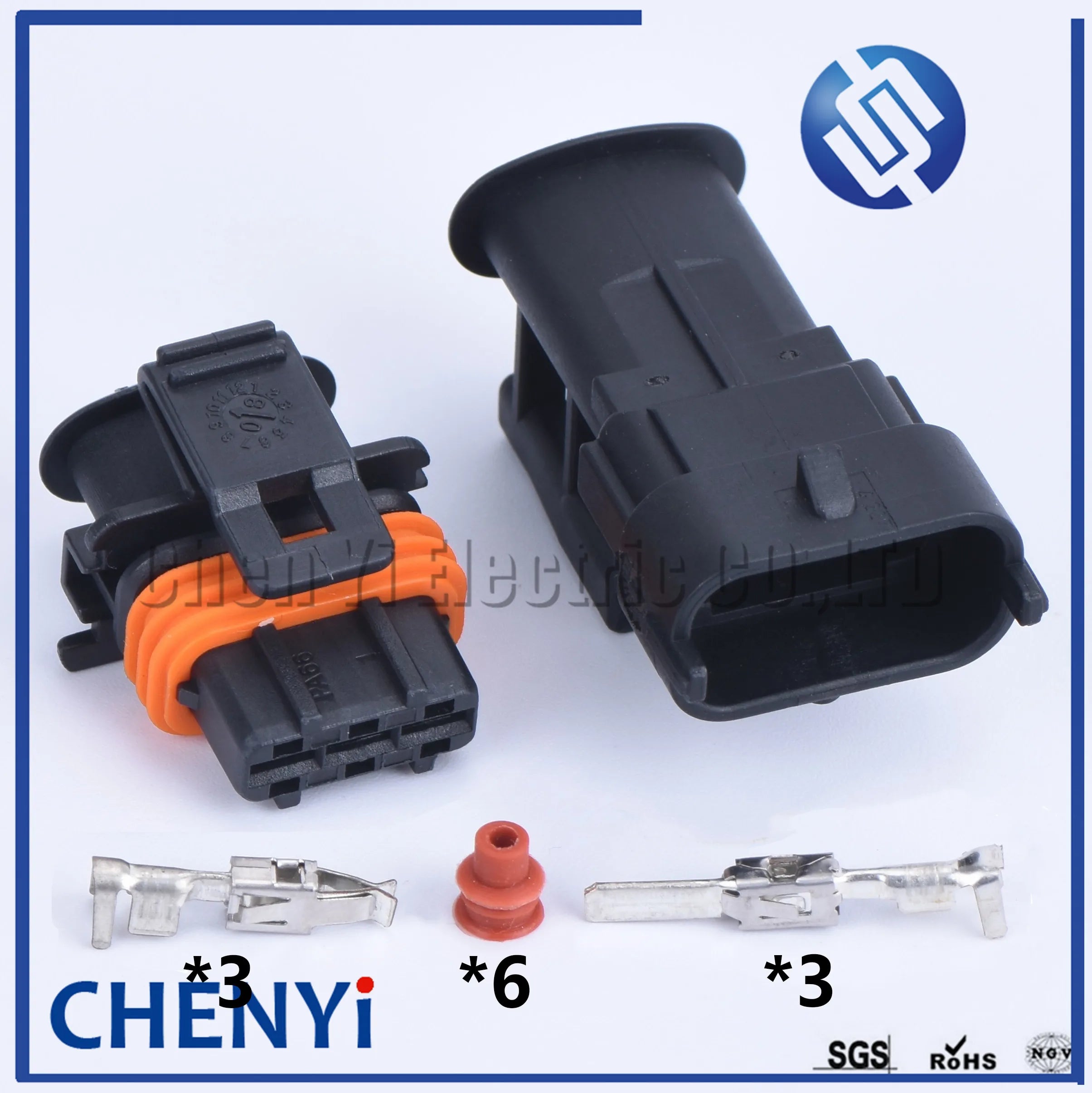 5 sets 3 Pin 3.5mm male or female Waterproof  Automotive Sensor Connector Car Fuel Pressure Plug 1928403110 1928404074