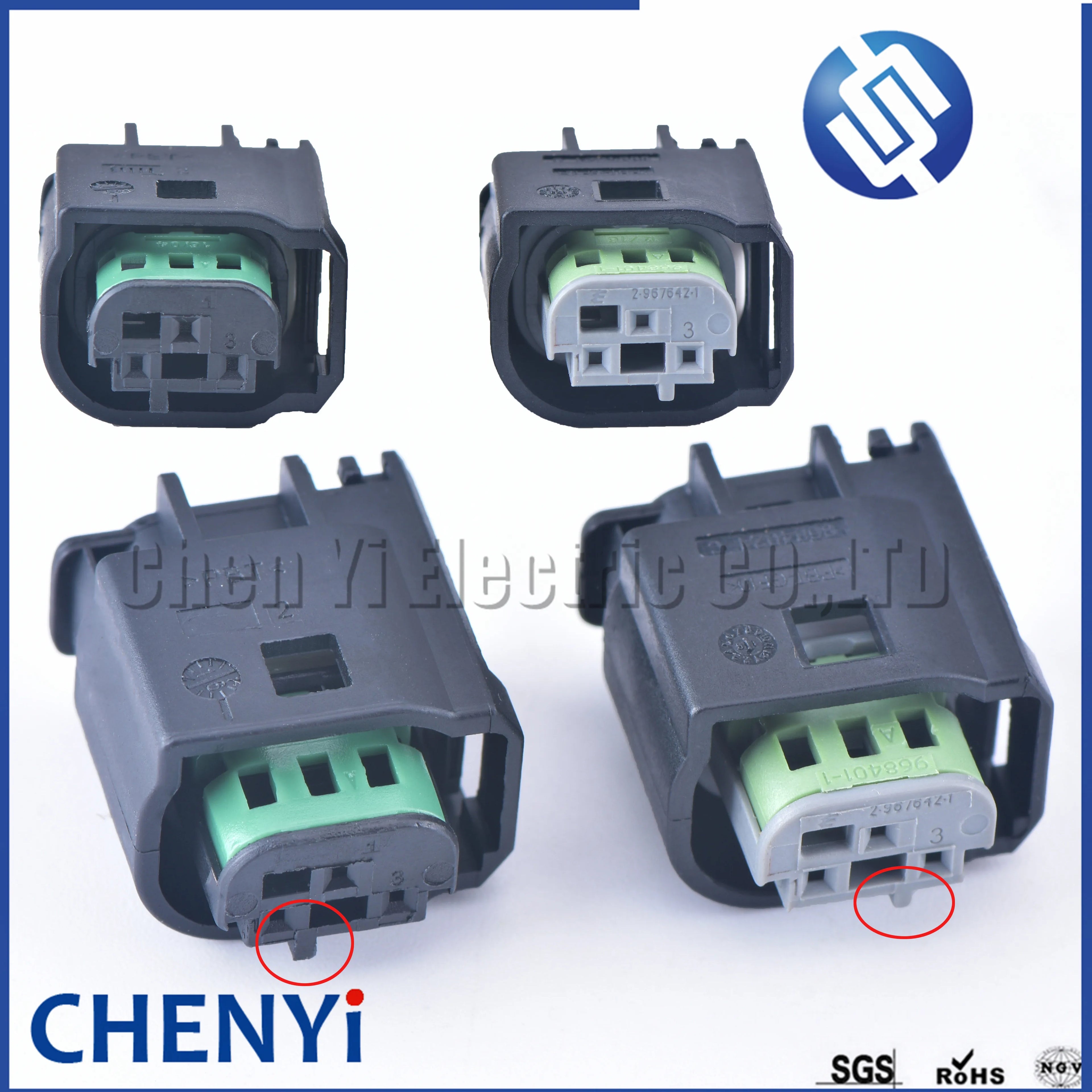 3 Pin Auto Waterproof Radar Sensor ccelerator pedal Connector Plug 968402-1 1-967642-1 9-967081-1 1J0 972 483 A 8E0971934