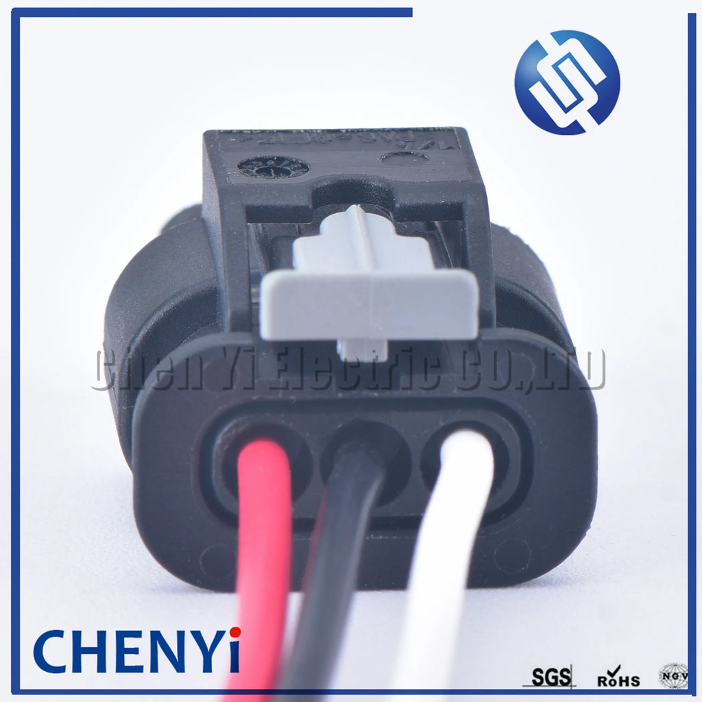 3 Pin PDC Parking Sensor Plug Connector For PASSAT A1 A3 A4 A6 A7 Q5 Q7 R8 4F0973703 1718653-1 4F0 973 703 With 15cm wire