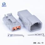 DTM connectors For Deutsch DTM06-2S 3S 4S 6S 8S/DTM04-2P 3P 4P 6P 8P 12P Male Female Waterproof Connector Automotive Sealed Plug