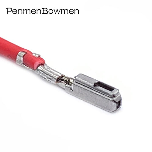 10 Pcs Auto 0.6MM ECU Crimp Terminal Electrical Wire Loose 284743-1 5-968221-1 Pin Brass Car Instrument with Cable