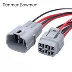 1 Set 6 Pin Auto Oil Pump Headlight Electrical Cable Connectors Wire Harness Plug for Suzuki Toyota Honda 6187-6561 6180-6771