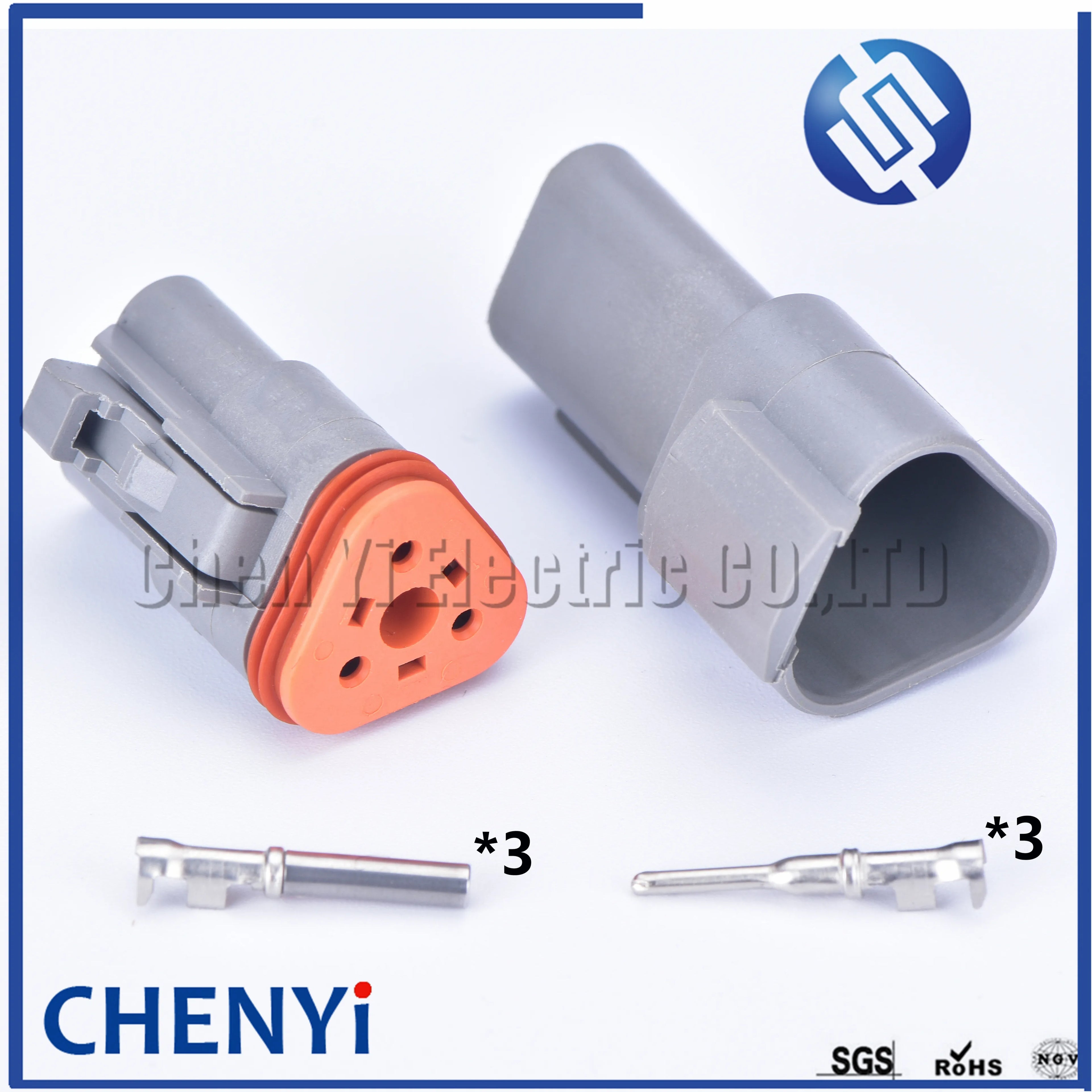 3 Pin Automotive Waterproof Connector Male or Female Wire harness plug DT06-3S DT04-3P DT04-3P-L012 For Deutsch DT series