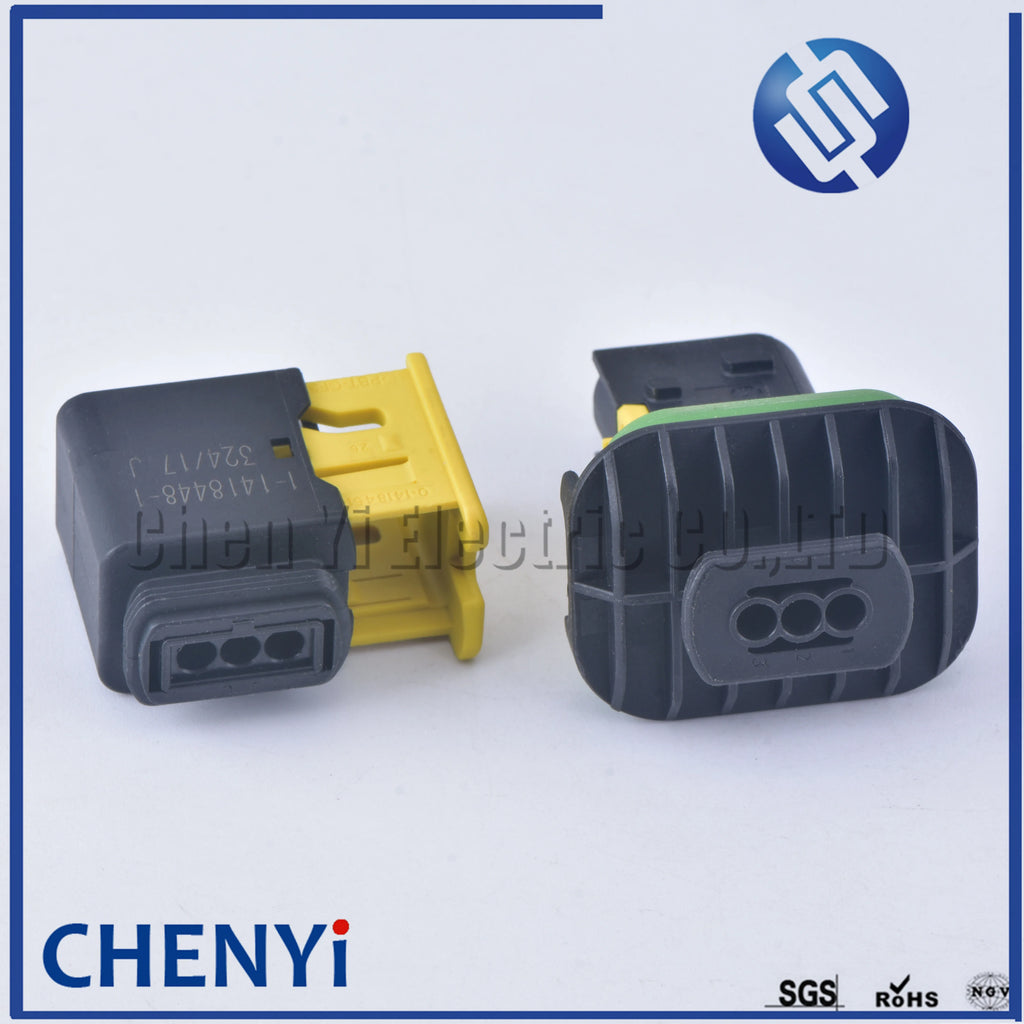 3 Pin female or male waterproof injector connector automotive electrical car ECU connector 1-1418448-1 1-1703843-1 1-1670730-1