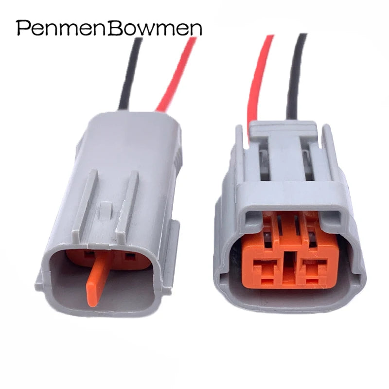 1 Set 2 Pin Car Fog Light Plug Electrical Cable Connector Waterproof Female Male Wire Harness Plug For Mazda 6195-0003 6195-0006