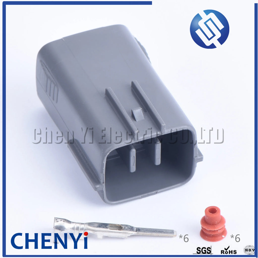 6 Pin car waterproof auto connector Computer solenoid valve plug 6189-0648 For Mazda Ford