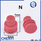 100 Pcs 1/1.5/1.8/3.5/4.8/6.3 car wire connector waterproof ring circle rubber seal solid plug silicone sheath cap for Connector