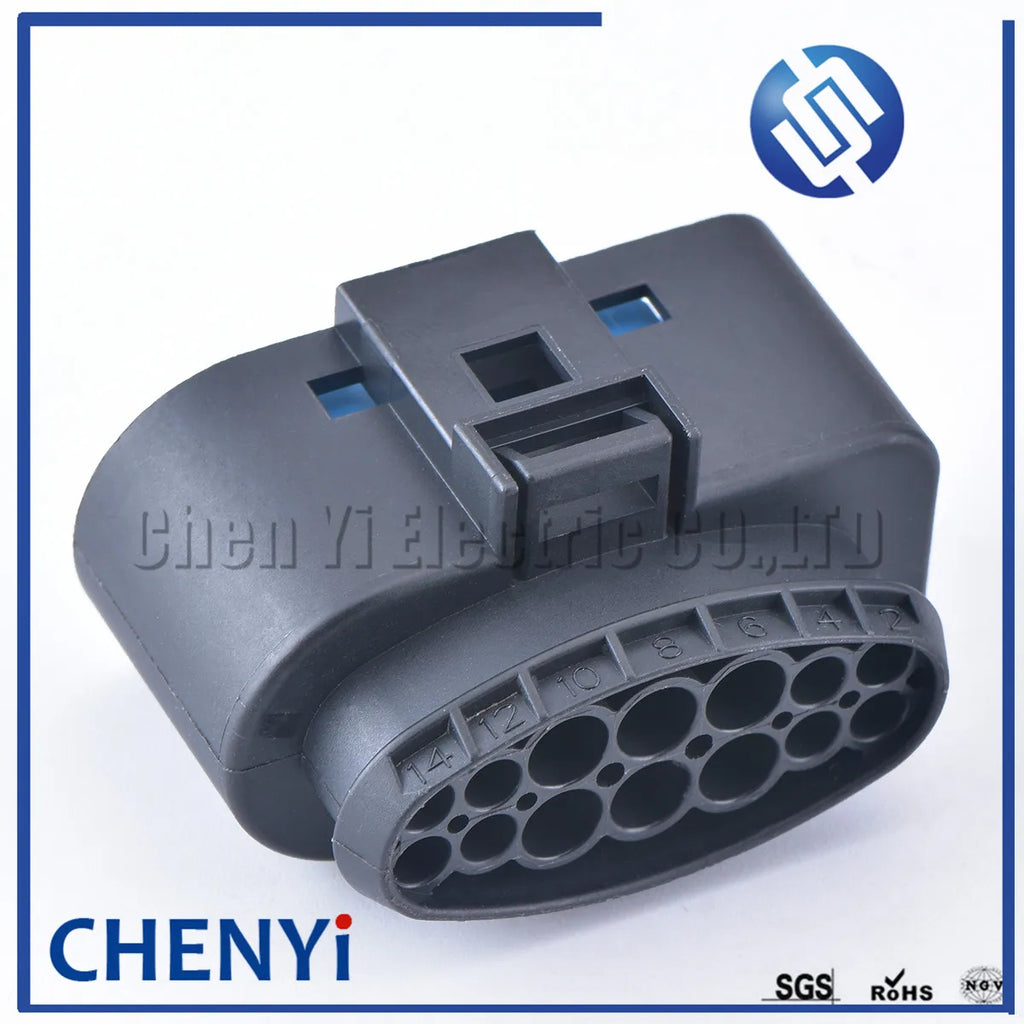 14 Pin 1.5/3.5mm female Automotive waterproof connector Harness plug 1719105-2 for ford Focus max left H7