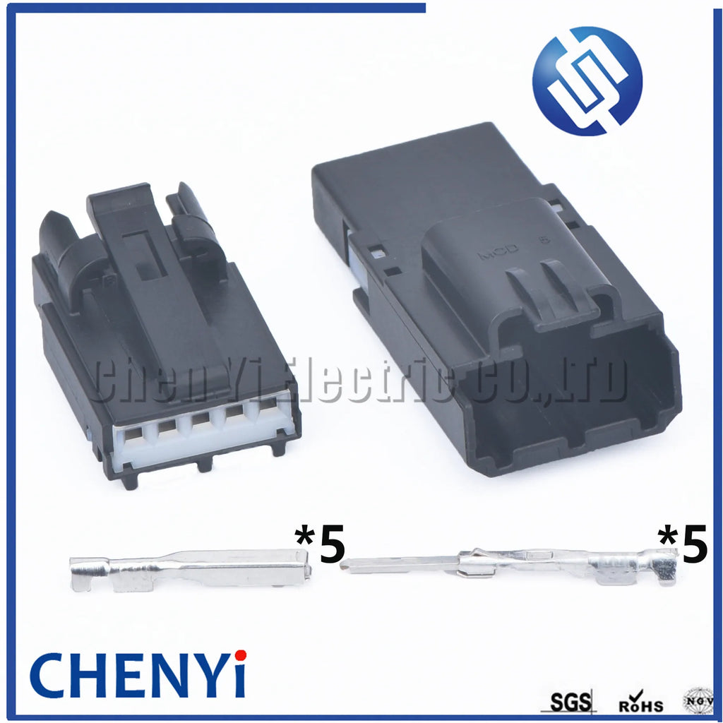 5 Pin not waterproof auto connector plug male or female 310721040 310721010 car harness repair connectors HUD plug For Ford