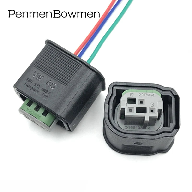 1 Set 3 Pin 2-967642-1 Car PDC Parking Electrical Cable Connector Waterproof Female Wire Harness Plug For Ford BMW 4B0972883A