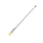 1PC 370mm 5 Sections Telescopic Stainless Steel AM FM Radio Universal Antenna Hot sale
