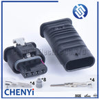 2 set 4 Pin waterproof auto cable connector plug 1718657-1 autonomous water temperature sensor plug 4F0 973 704 For Weichai