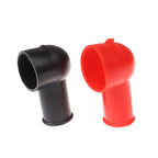 1Pair Black Red Battery Terminal Protective Covers Round Insulating Caps Insulating Protector Replacement Batteries Accessories