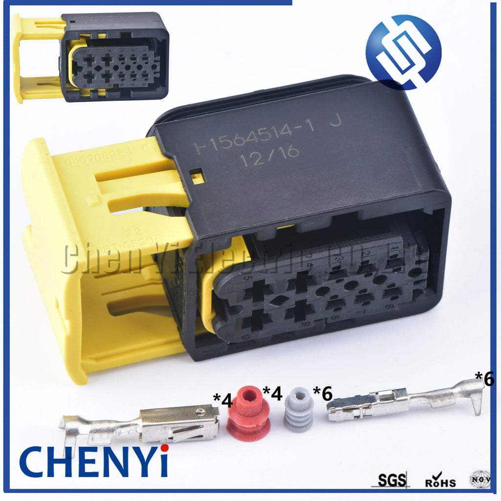 10 Pin Heavy Duty auto Waterproof Connector For New Energy J6P JH6 Headlight plug Wiring Harness Socket 1-1564514-1 1-1564517-1
