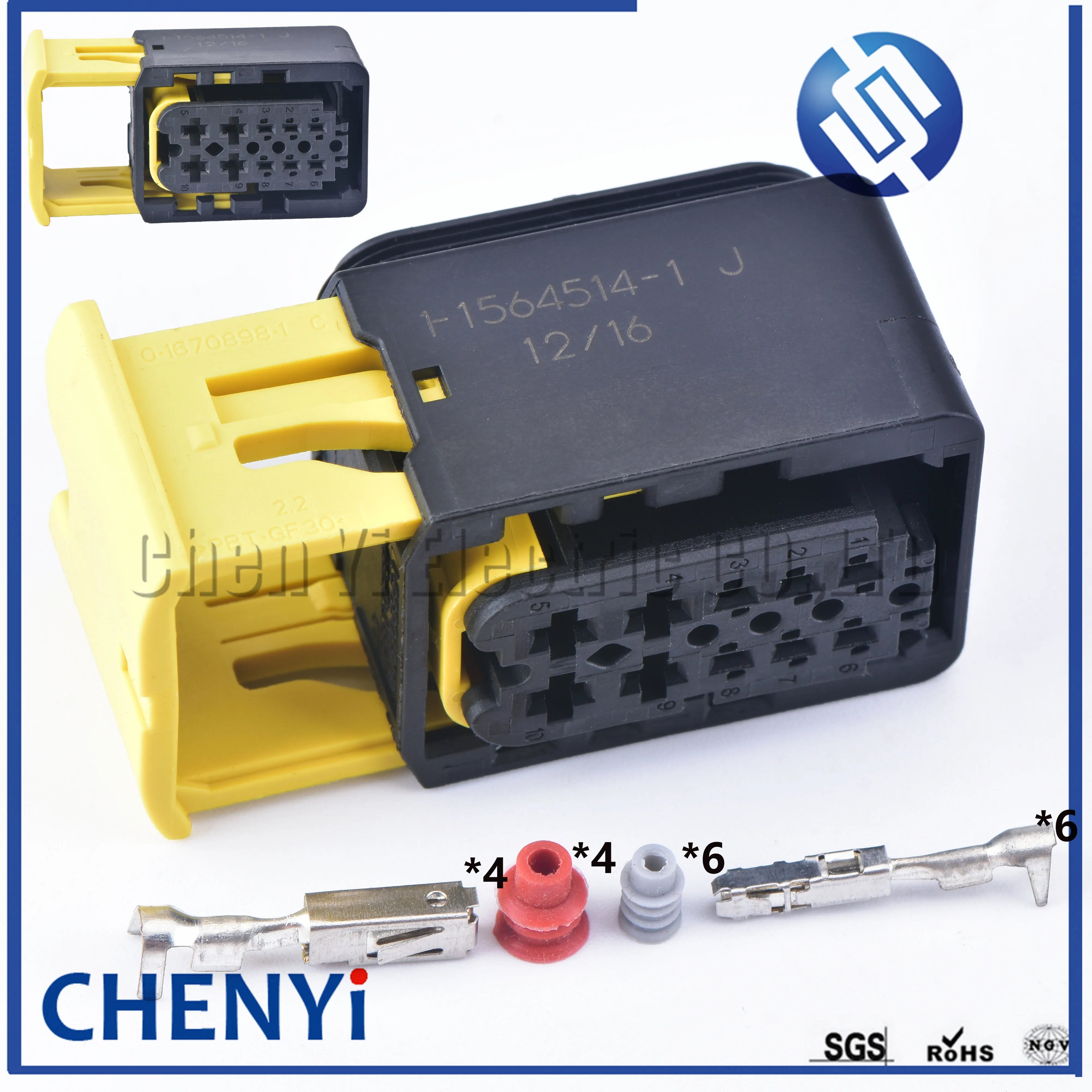 10 Pin Heavy Duty auto Waterproof Connector For New Energy J6P JH6 Headlight plug Wiring Harness Socket 1-1564514-1 1-1564517-1