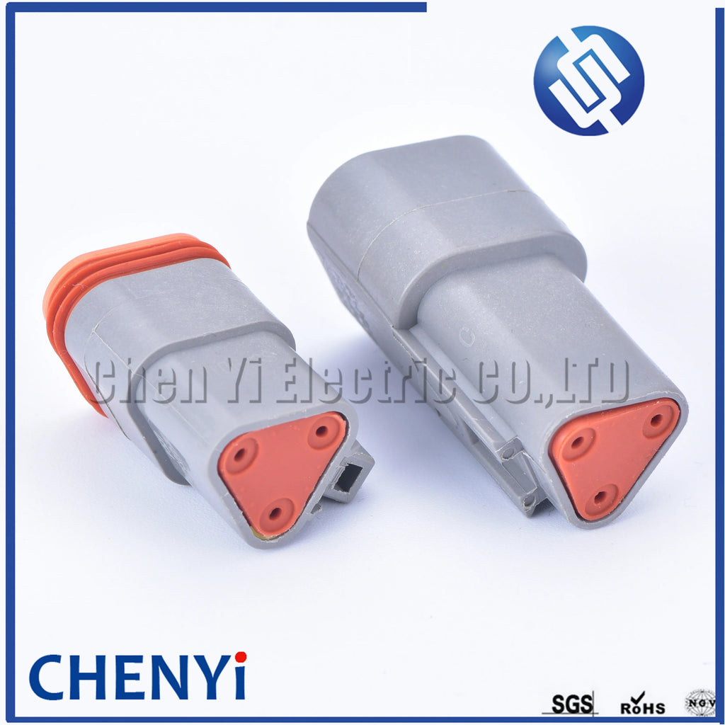 3 Pin Automotive Waterproof Connector Male or Female Wire harness plug DT06-3S DT04-3P DT04-3P-L012 For Deutsch DT series