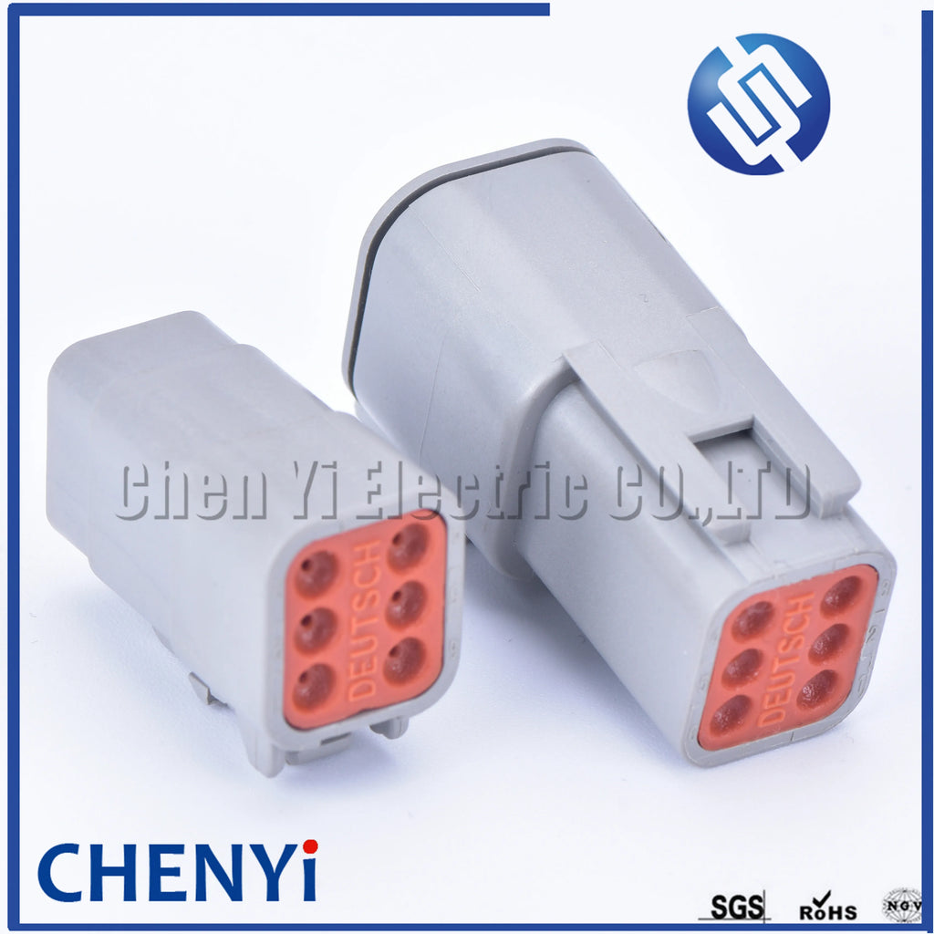 6 Pin DTM connector DTM06-6S Male or Female Auto Waterproof Connector Automotive Sealed Plug DTM04-6P For Deutsch