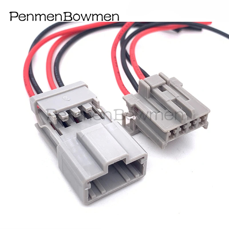 1 Set 4 Pin Auto HD Taillight Electrical Cable Connectors Female Male Wire Harness Plug 6098-0244 6098-0243