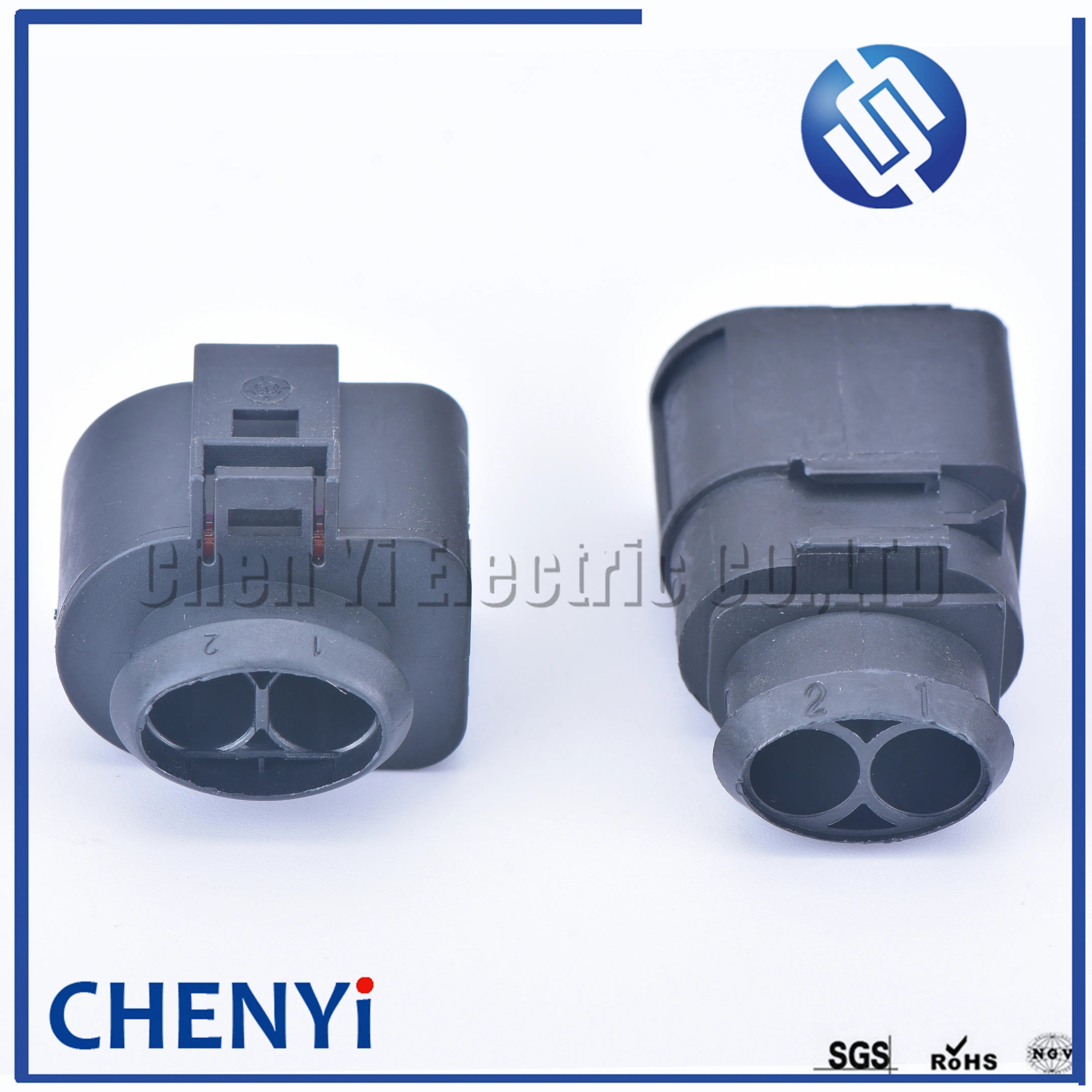 2 Pin 6.3mm Automotive waterproof connector Electronic fan harness plug 1J0973752 1J0973852 1J0 973 752 1J0 973 852