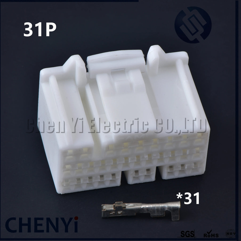 17/22/24/28/31Pin Automotive vehicle central control ecu connector radio mudule Plug 353029-1 For Toyota Honda k20 Nissan proton