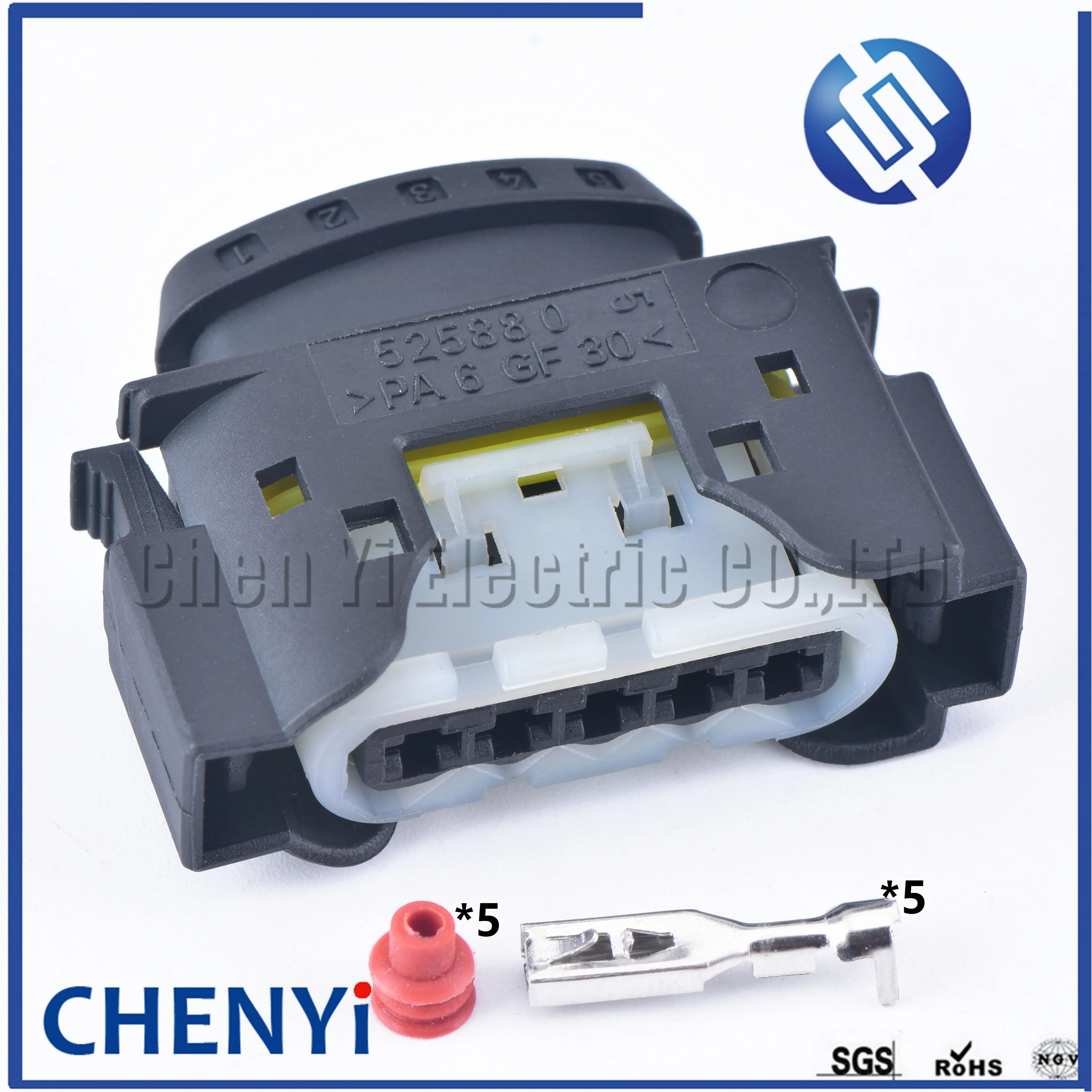 5 Pin Auto waterproof connector Electronic Turbocharger Actuator Repair Plug Adapter Air Flow Meter Plug 752406 752610 09441551