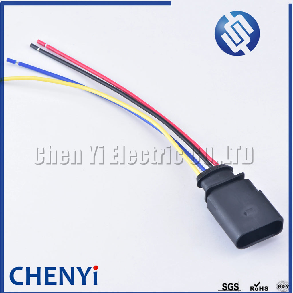 4 pin 1.5 series female automotive coil Extension adapter connector horn plug Air Inlet Pressure Sensor Plug 1J0973704 1J0973804